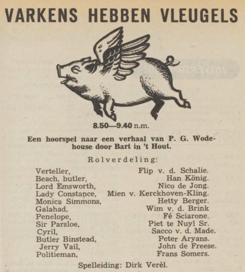Radio uitzending (aug. 1953)