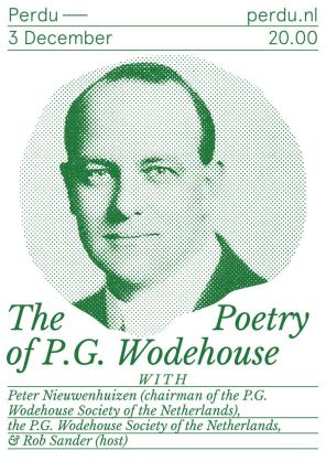 Poster Wodehouse Poëzie Avond